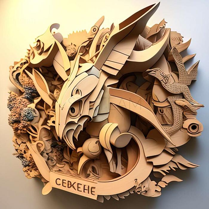 3D модель The Kecleon Caper Wheres Kakureon Huge Chaos Created By (STL)